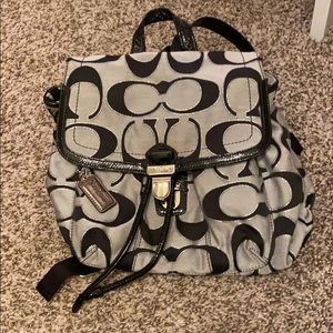 Coach drawstring back pack